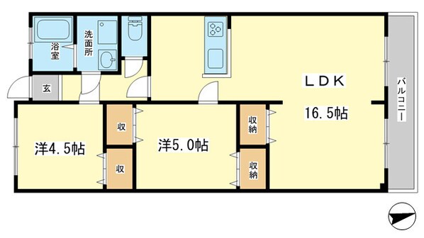 中田ビルの物件間取画像